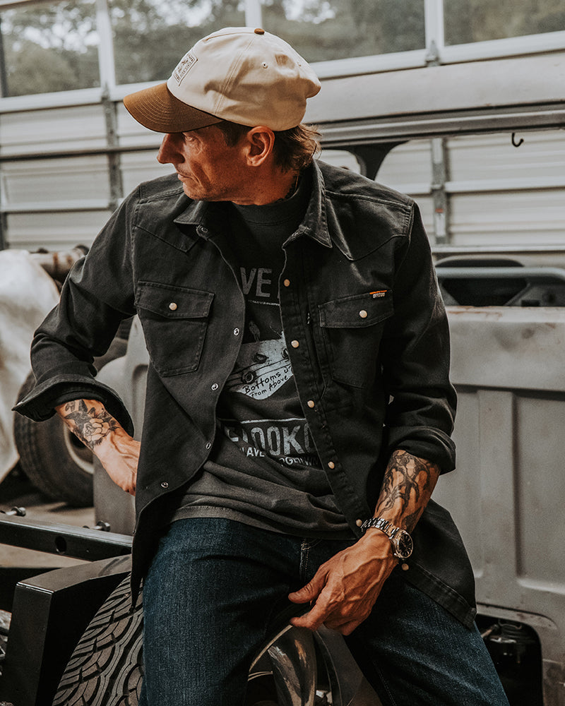 Load image into Gallery viewer, Earl Denim Shirt - Vintage Black
