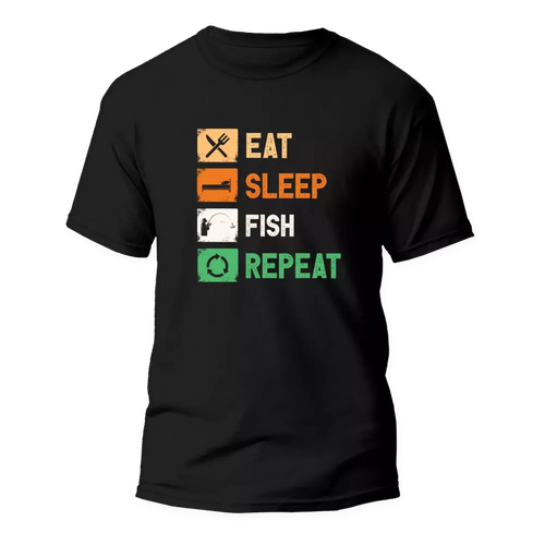 Eat Sleep Fishing Repeat Man T-Shirt