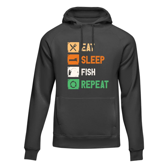 Eat Sleep Fishing Repeat Unisex Hoodie