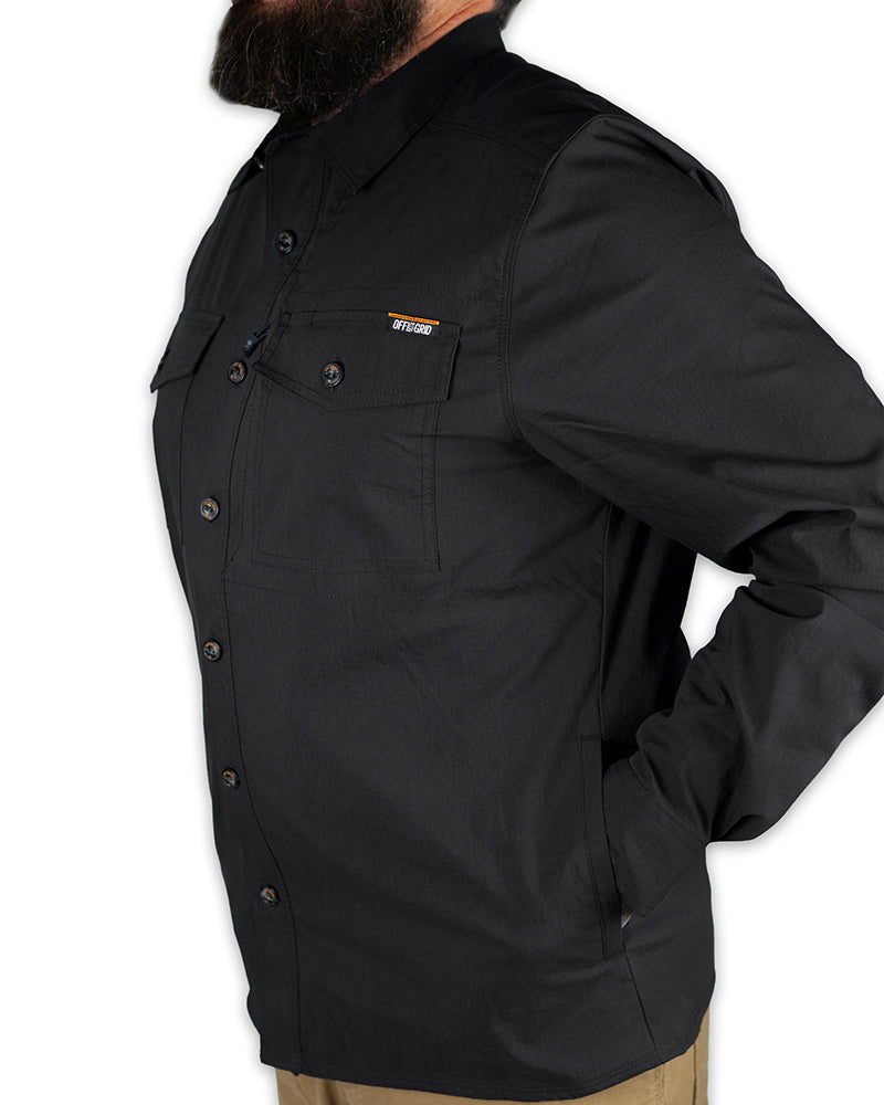 Load image into Gallery viewer, Echo Bravo LS Shirt - Vintage Black
