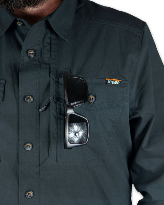 Echo Bravo LS Shirt - Vintage Black