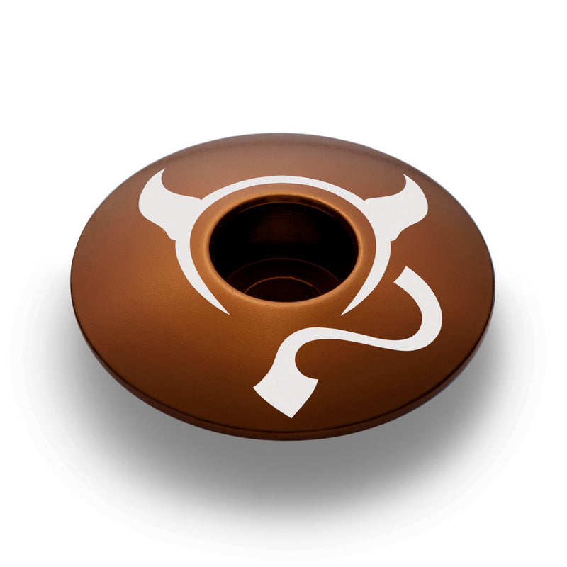 Load image into Gallery viewer, El Diablito Devil's Horns Custom Bicycle Headset Cap
