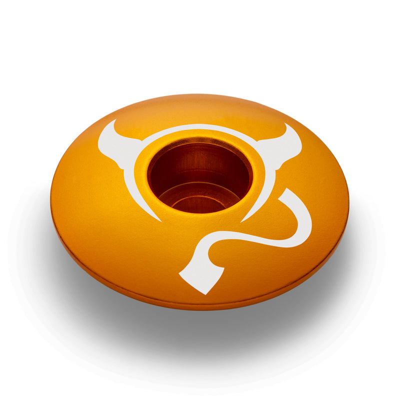 Load image into Gallery viewer, El Diablito Devil's Horns Custom Bicycle Headset Cap
