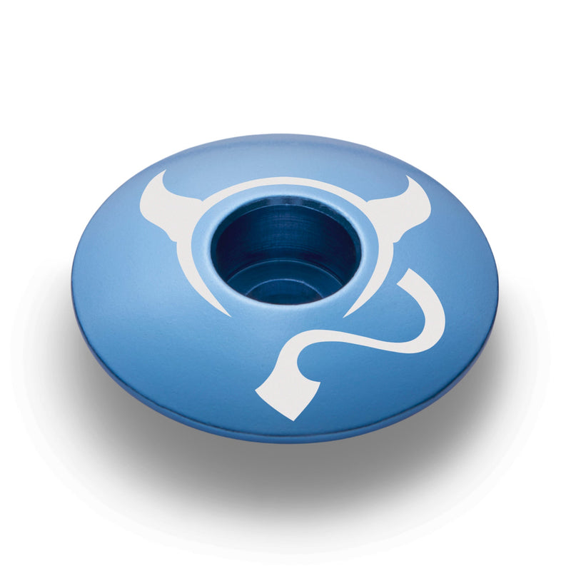 Load image into Gallery viewer, El Diablito Devil's Horns Custom Bicycle Headset Cap
