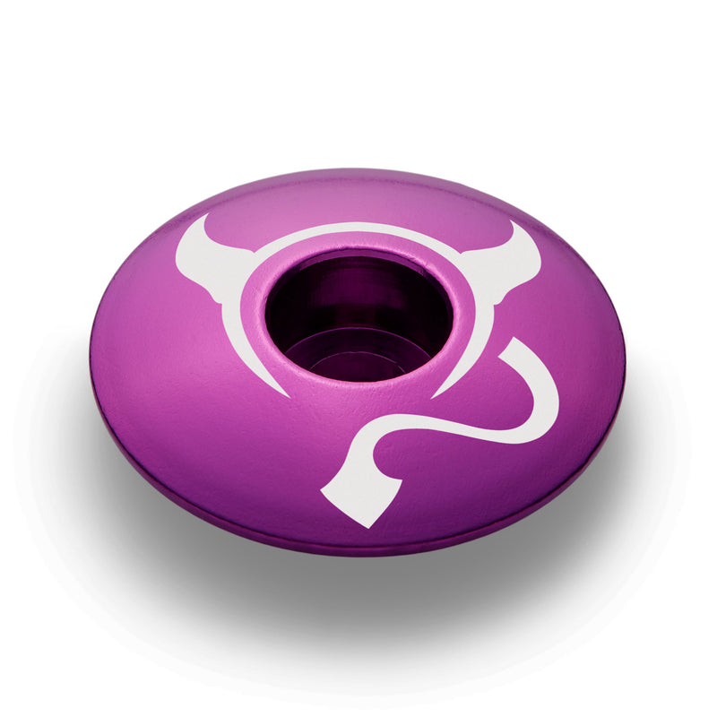Load image into Gallery viewer, El Diablito Devil's Horns Custom Bicycle Headset Cap
