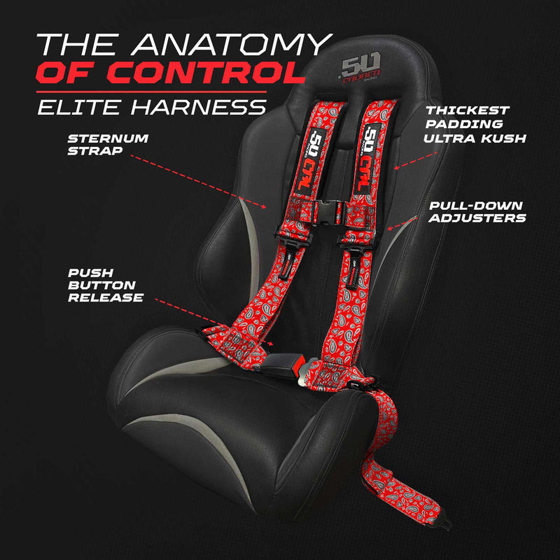 Load image into Gallery viewer, Elite Series 2" &amp; 3" 4 point Harness with push button release

