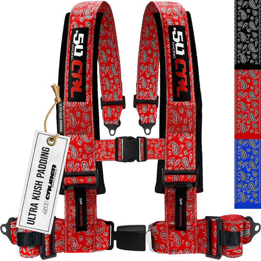 Elite Series 2" & 3" 4 point Harness with push button release