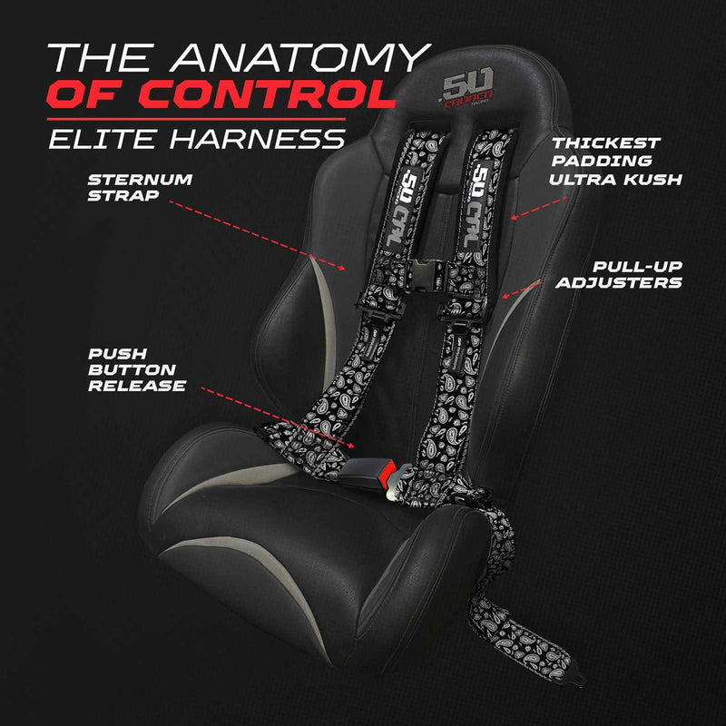 Load image into Gallery viewer, Elite Series 2" &amp; 3" 4 point Harness with push button release
