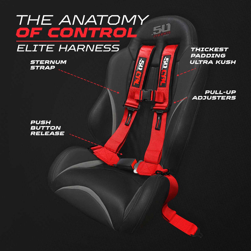 Load image into Gallery viewer, Elite Series 2" &amp; 3" 4 point Harness with push button release
