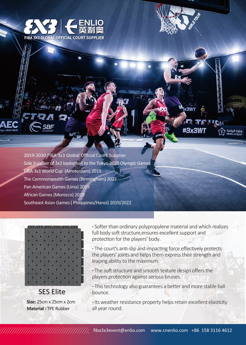 Load image into Gallery viewer, Rental Enlio Official FIBA 3x3 Basketball Court
