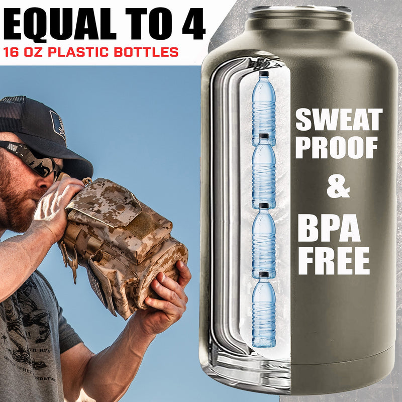 Load image into Gallery viewer, 64oz Battle Bottle Water Bottles
