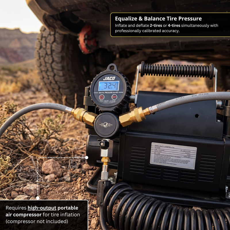 Load image into Gallery viewer, Rapid 4-Tire Inflation/Deflation System with Lightning™ Air Chucks | Multi-Tire Inflator/Deflator 4-Way Hose Kit for Off Road 4x4
