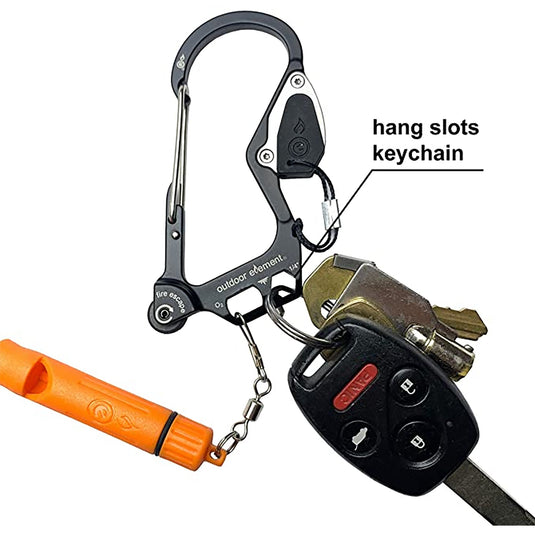 Outdoor Element Fire Escape Multitool Carabiner