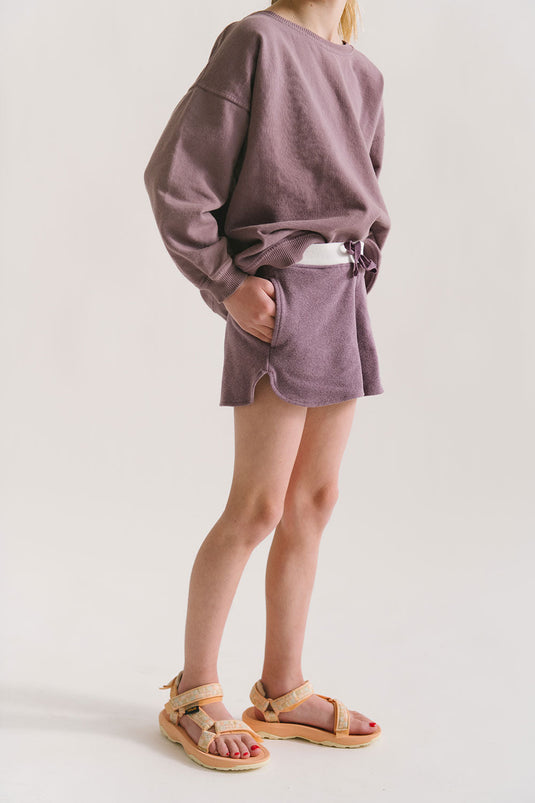 Cloud Shorts in Plum
