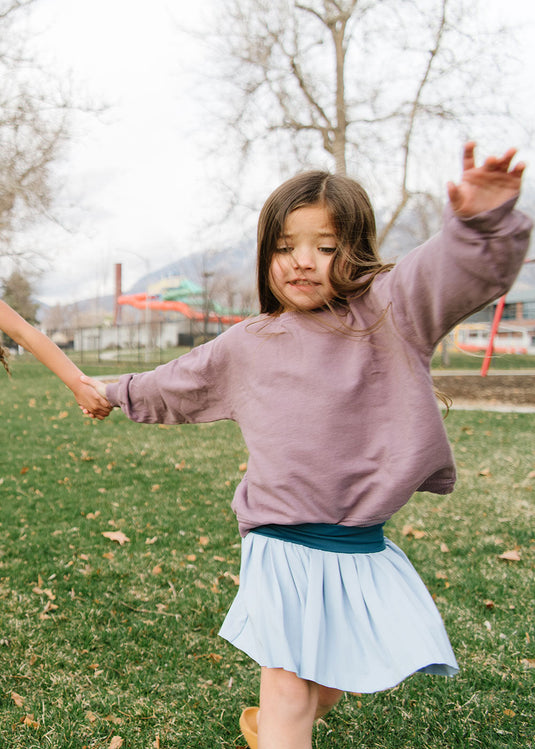 Pleated Court Skort in Ocean