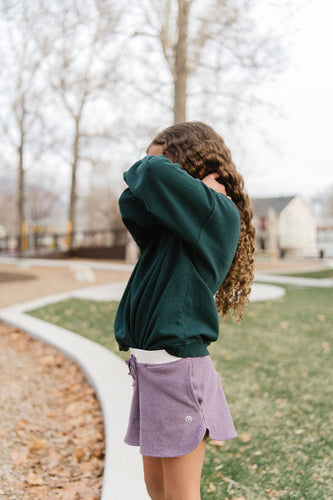 Cloud Shorts in Plum
