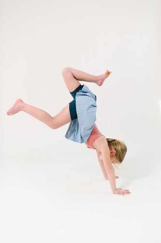 Pleated Court Skort in Ocean