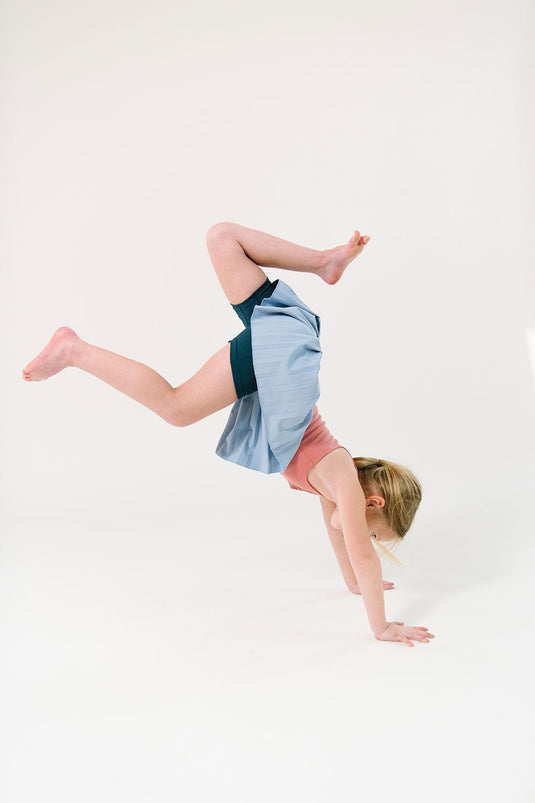 Pleated Court Skort in Ocean