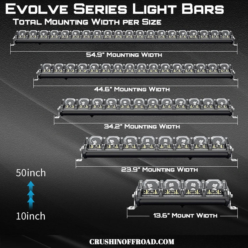 Load image into Gallery viewer, 10&quot; RGB Evolve Series Light Bar w/ Hi &amp; Lo Beam
