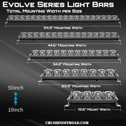 10" RGB Evolve Series Light Bar w/ Hi & Lo Beam