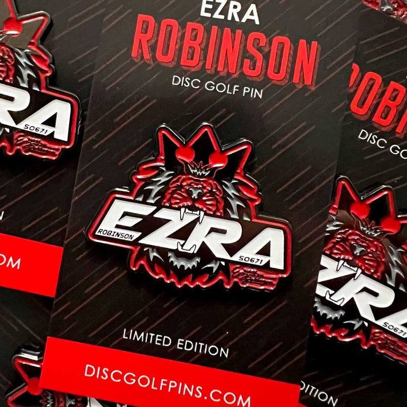 Load image into Gallery viewer, Ezra Robinson Pin - Metal Backer
