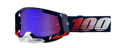100% Racecraft 2 Goggles - Republic - Red/Blue Mirror 50010-00022