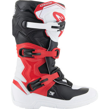 ALPINESTARS Youth Tech3S Boots - White/Black/Red - US 8 2014024-2030-8