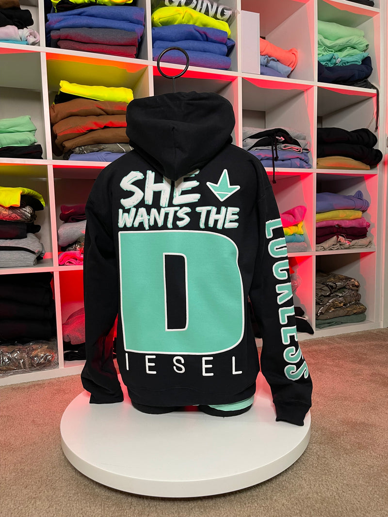 Load image into Gallery viewer, She Wants the Diesel Hoodie
