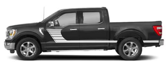 Strobe Side Decals For 2004-2024 Ford F-150 (x2)