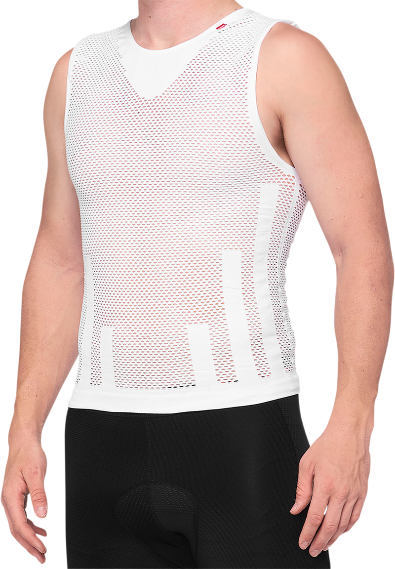 Load image into Gallery viewer, 100% Zephyr Tank Jersey - White - Small/Medium 35502-000-17
