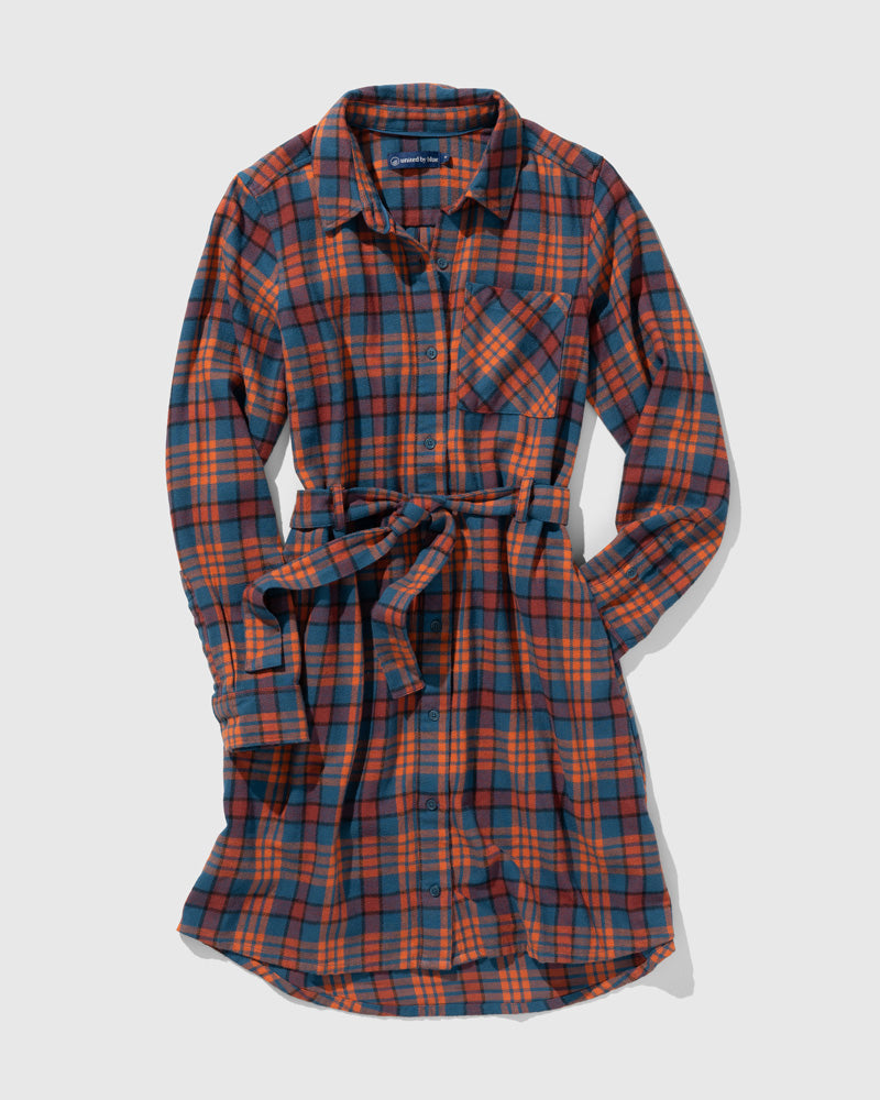 Load image into Gallery viewer, The Responsible Flannel Shirt Dress
