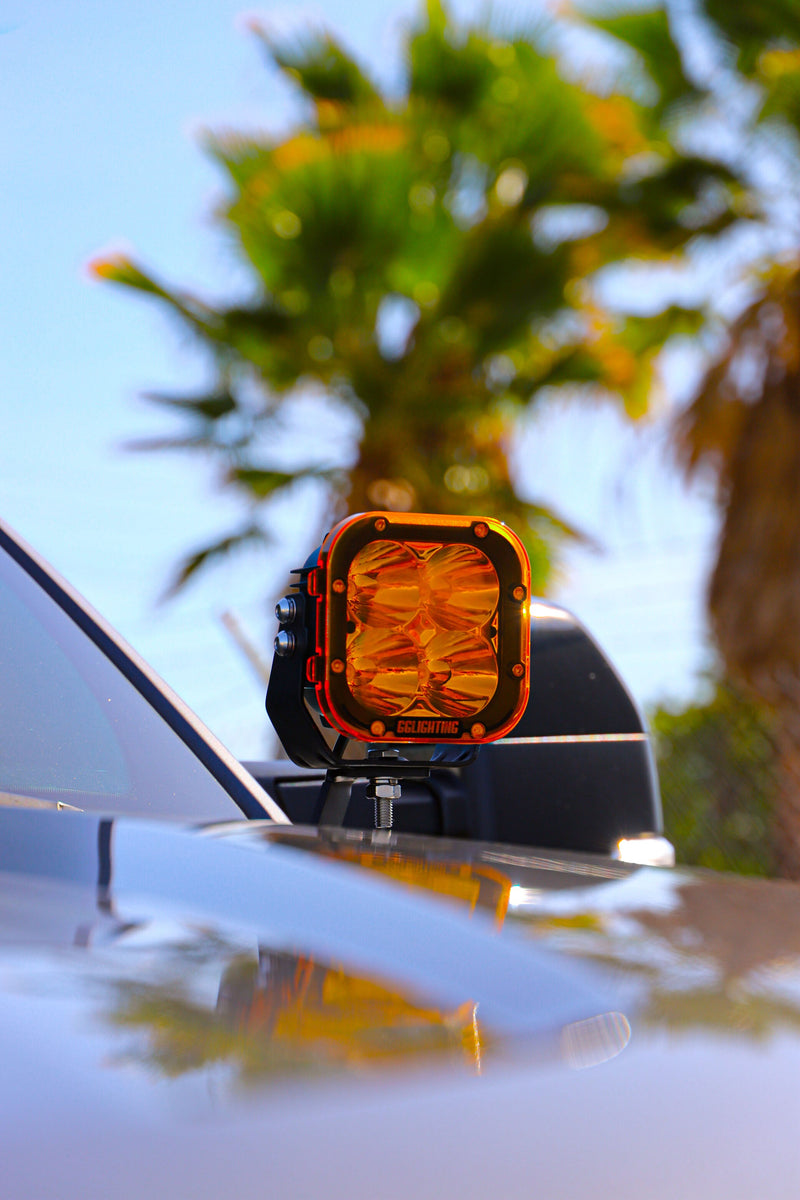 Load image into Gallery viewer, 2017+ F250/F350 100% Bolt On Hood Mounted Pillar Brackets
