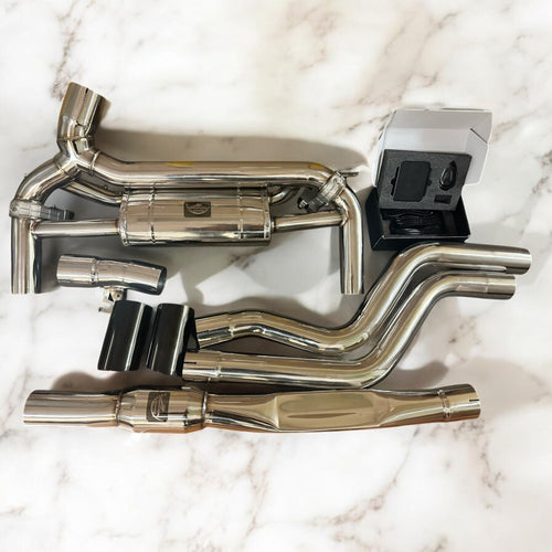 2015-2019 BMW F30 340i B58 Full Valve Performance Exhaust System | Palenon Performance