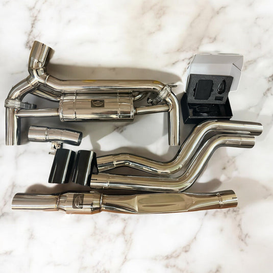 2015-2019 BMW F30 340i B58 Full Valve Performance Exhaust System | Palenon Performance