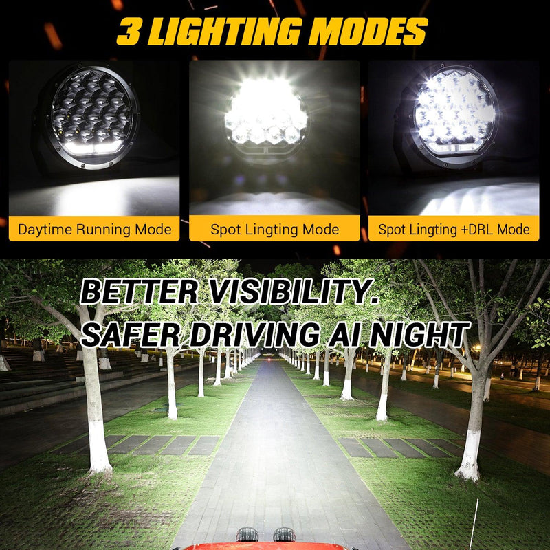 Load image into Gallery viewer, (2pcs/set) 7 Inch 178W Round Off road light Spot Beam LED Driving Lights
