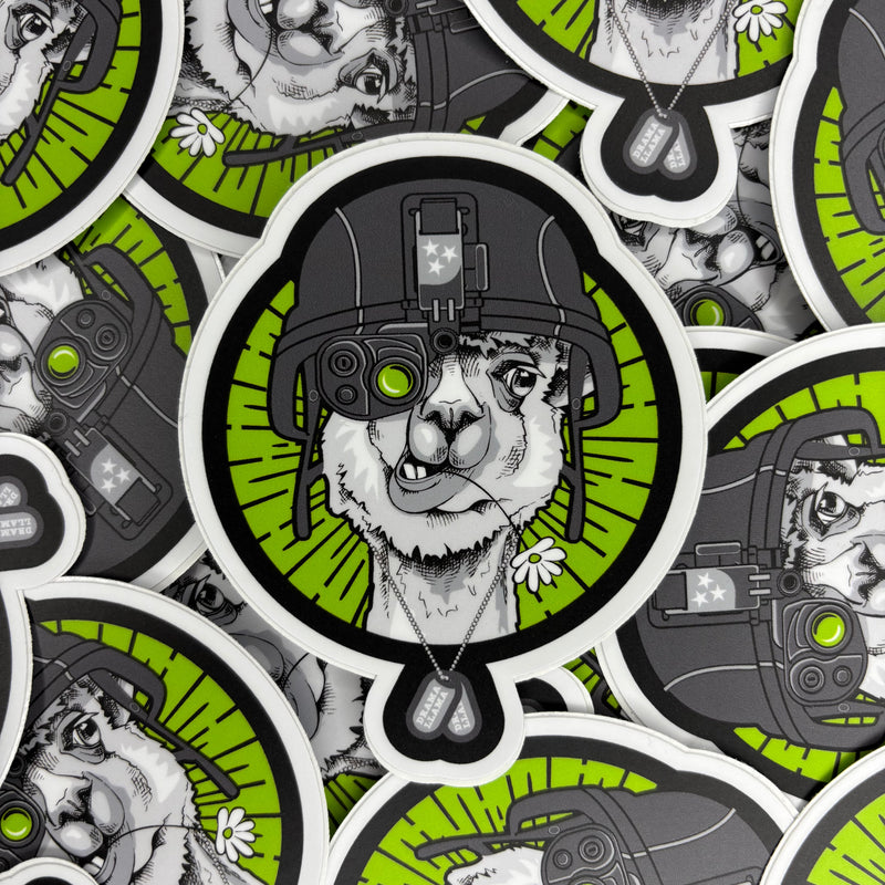 Load image into Gallery viewer, DRAMA LLAMA GO! DECAL
