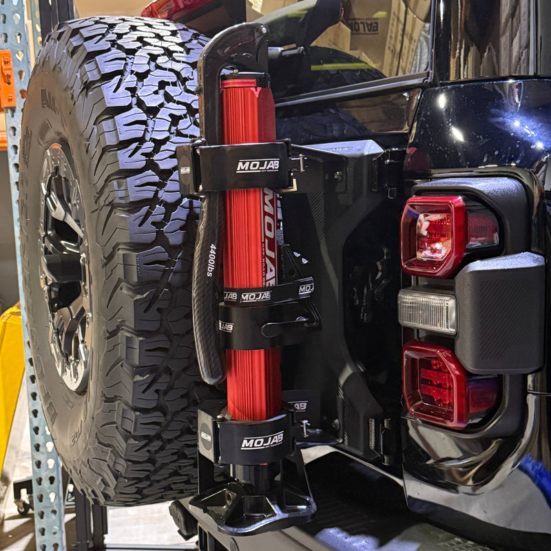 Load image into Gallery viewer, Bronco Raptor CarbonPro Compact Jack Rear Mount Bracket Kit
