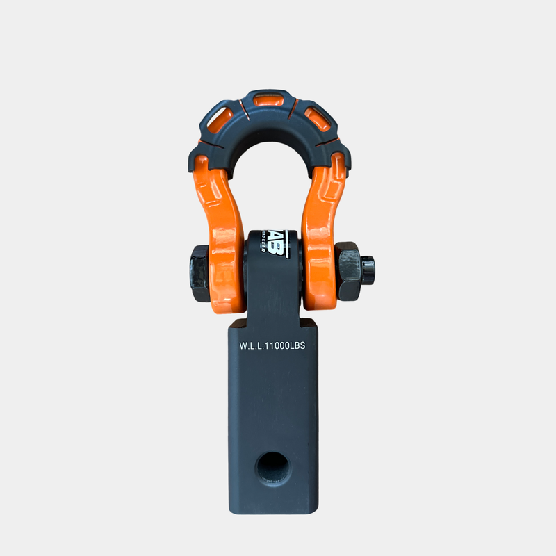 Load image into Gallery viewer, 2&#39;&#39; Aluminum Hitch Receiver with Steel D-Shackle (LIFETIME WARRANTY)
