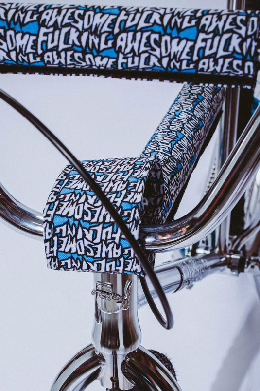 Cult x Fucking Awesome 26″ Cruiser Complete Bike - Chrome/Blue