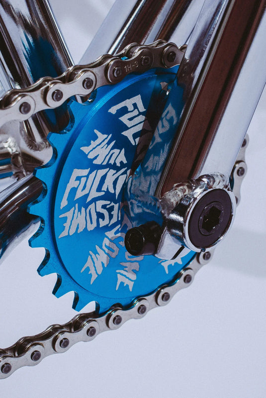 Cult x Fucking Awesome 26″ Cruiser Complete Bike - Chrome/Blue