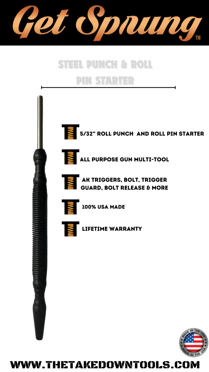 Load image into Gallery viewer, REAL STEEL- Roll pin starter 1/8” &amp; 5/32” Steel punch
