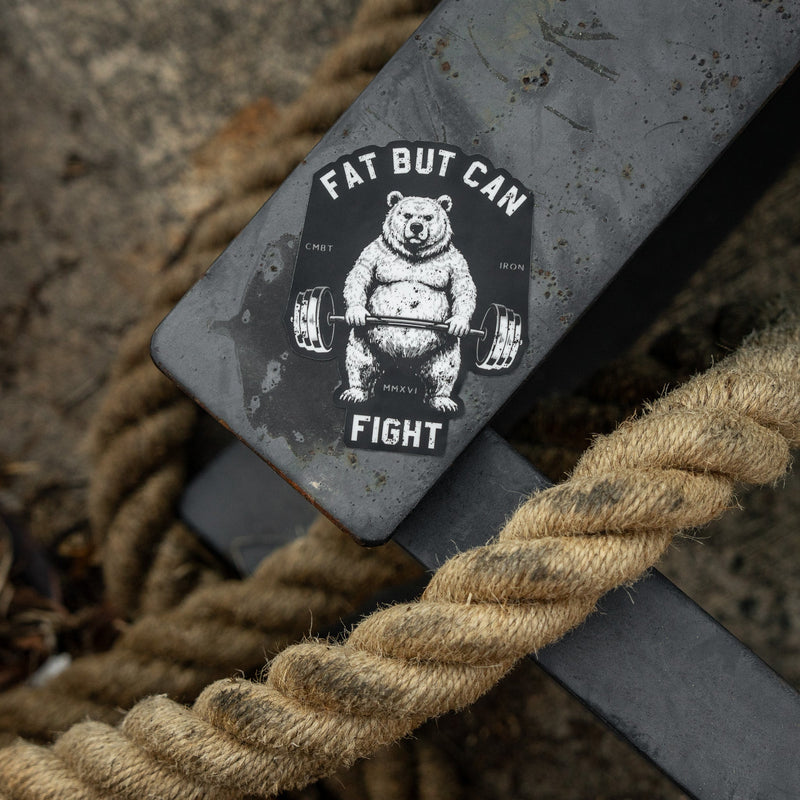 Load image into Gallery viewer, Fat But Can Fight Decal
