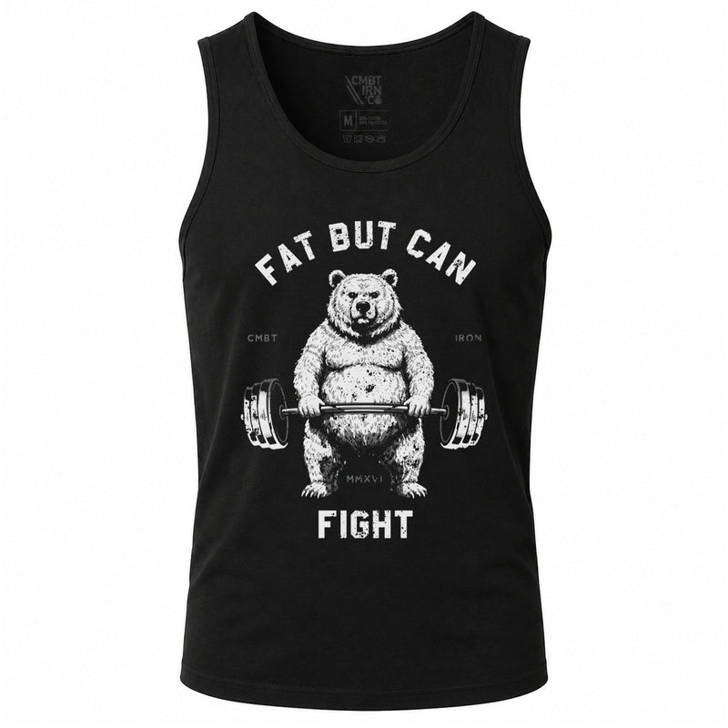 Load image into Gallery viewer, Fat But Can Fight Bear Men's Tank Top
