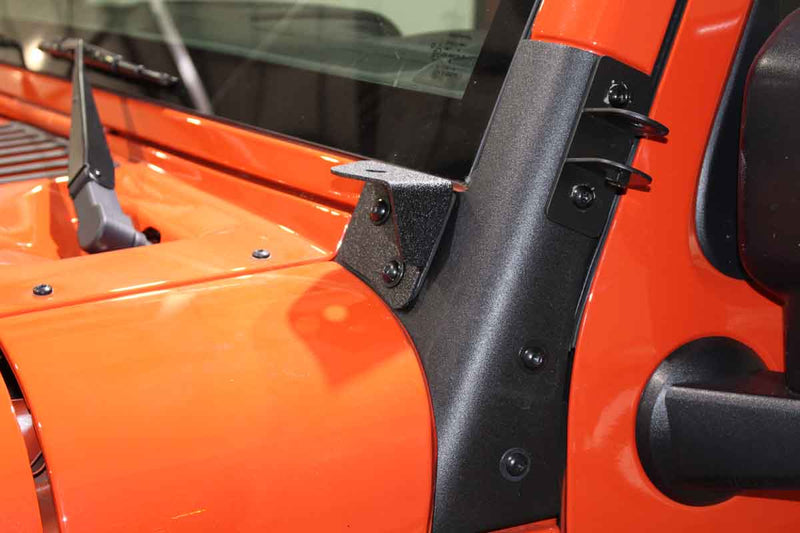 Load image into Gallery viewer, Fishbone Offroad Windshield Light Bracket for 2007-2018 Jeep Wrangler FB21015
