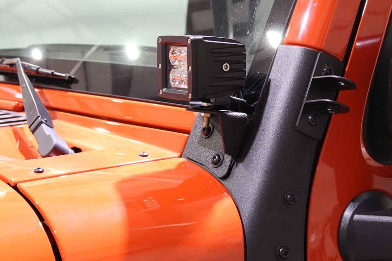 Load image into Gallery viewer, Fishbone Offroad Windshield Light Bracket for 2007-2018 Jeep Wrangler FB21015
