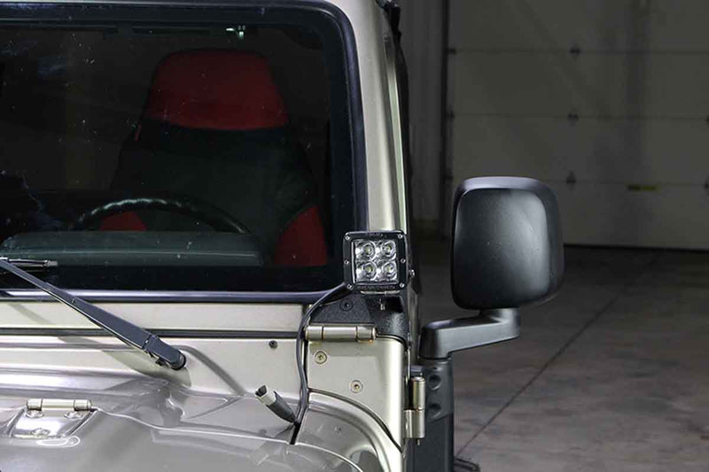 Load image into Gallery viewer, Fishbone Offroad Windshield Light Bracket for 1997-2006 Jeep Wrangler FB21031
