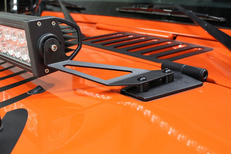 Load image into Gallery viewer, Fishbone Offroad Hood Light Mount Brackets for 2007-2018 Jeep Wrangler FB21066
