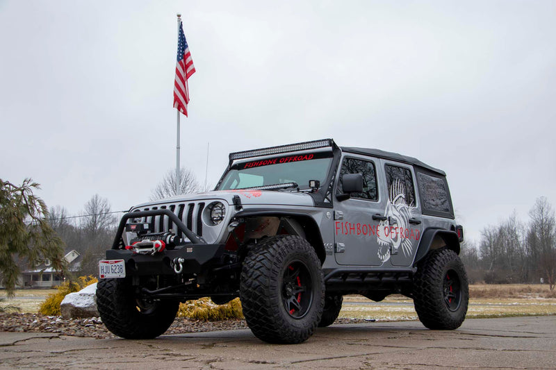 Load image into Gallery viewer, Fishbone Offroad Rocker Guards for 2018-2027 Jeep Wrangler JLU FB21096
