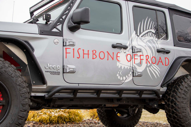 Load image into Gallery viewer, Fishbone Offroad Rocker Guards for 2018-2027 Jeep Wrangler JLU FB21096
