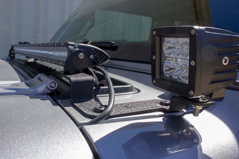Load image into Gallery viewer, Fishbone Offroad Cowl Light Brackets for 2018 &amp; Up Jeep Wrangler/Gladiator FB21110
